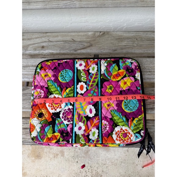 Vera Bradley Quilted Floral Zip Tablet/Laptop Case Pouch Bag Va Va Bloom 11X14 - Picture 6 of 8